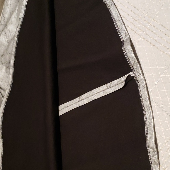 Catherine Malandrino NEW Flare Metallic Silver "PETE" Mini Skirt NWT Women's L - Picture 5 of 16